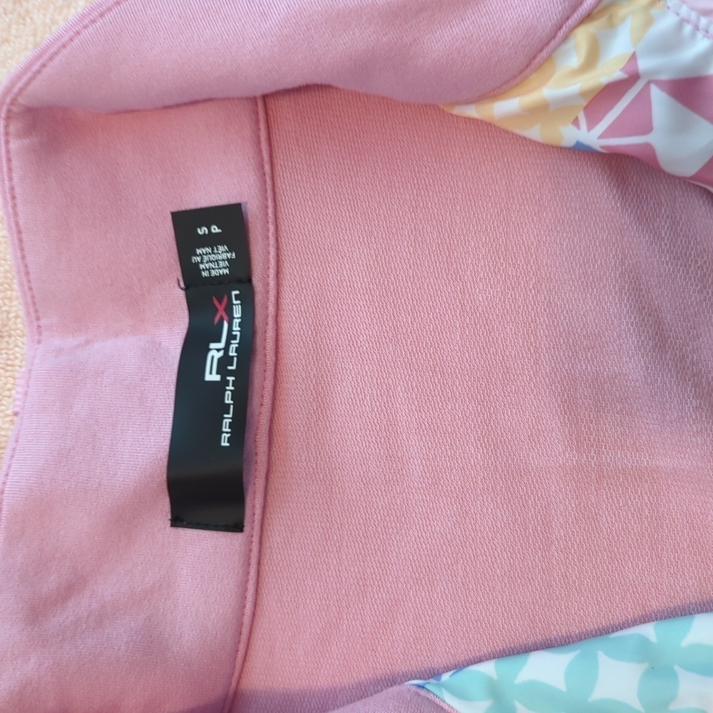 RLX Ralph Lauren Women's Cool Wool Hybrid Jacket - Taylor Rose/Patchwork - Picture 3 of 7